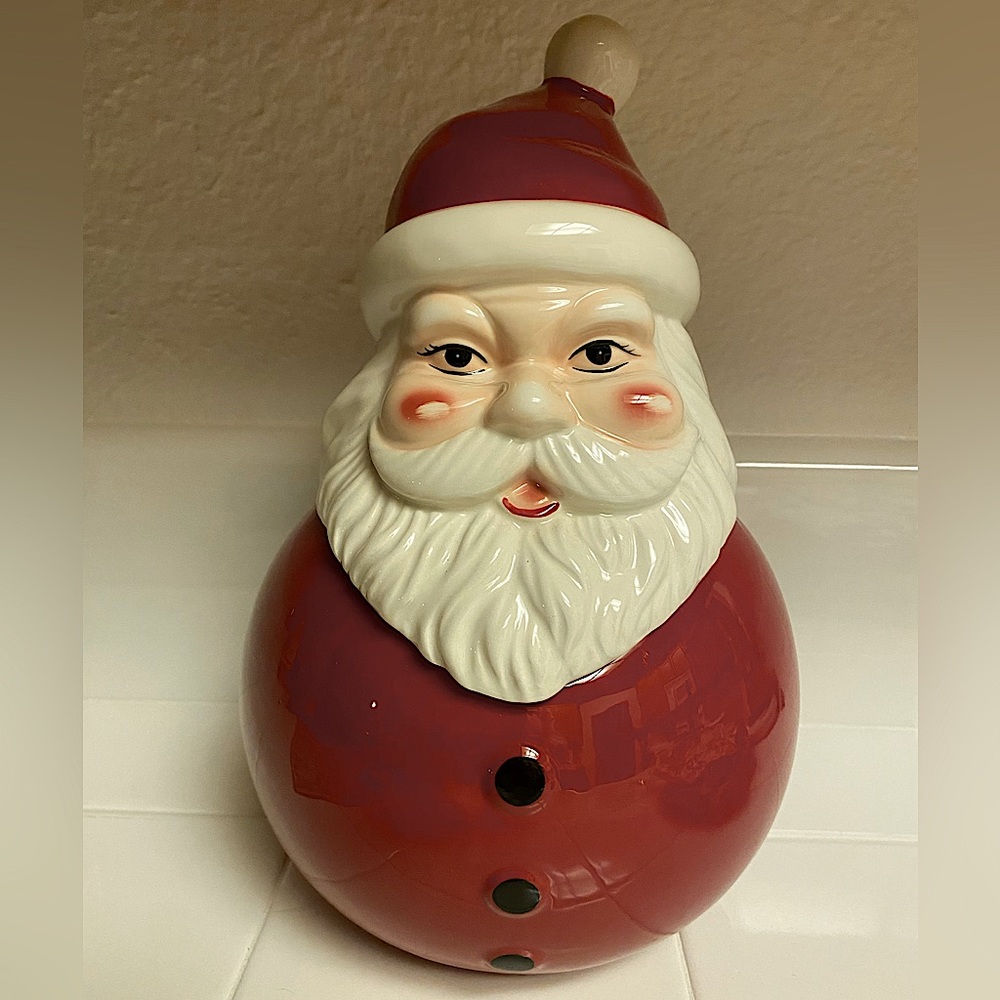 2013 Pottery Barn Santa Cookie Jar
